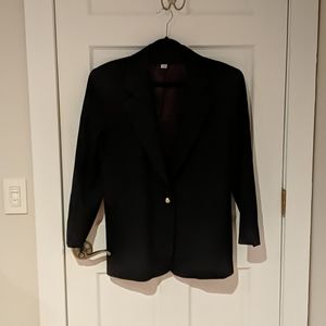 Navy Blue Blazer with pockets and one button